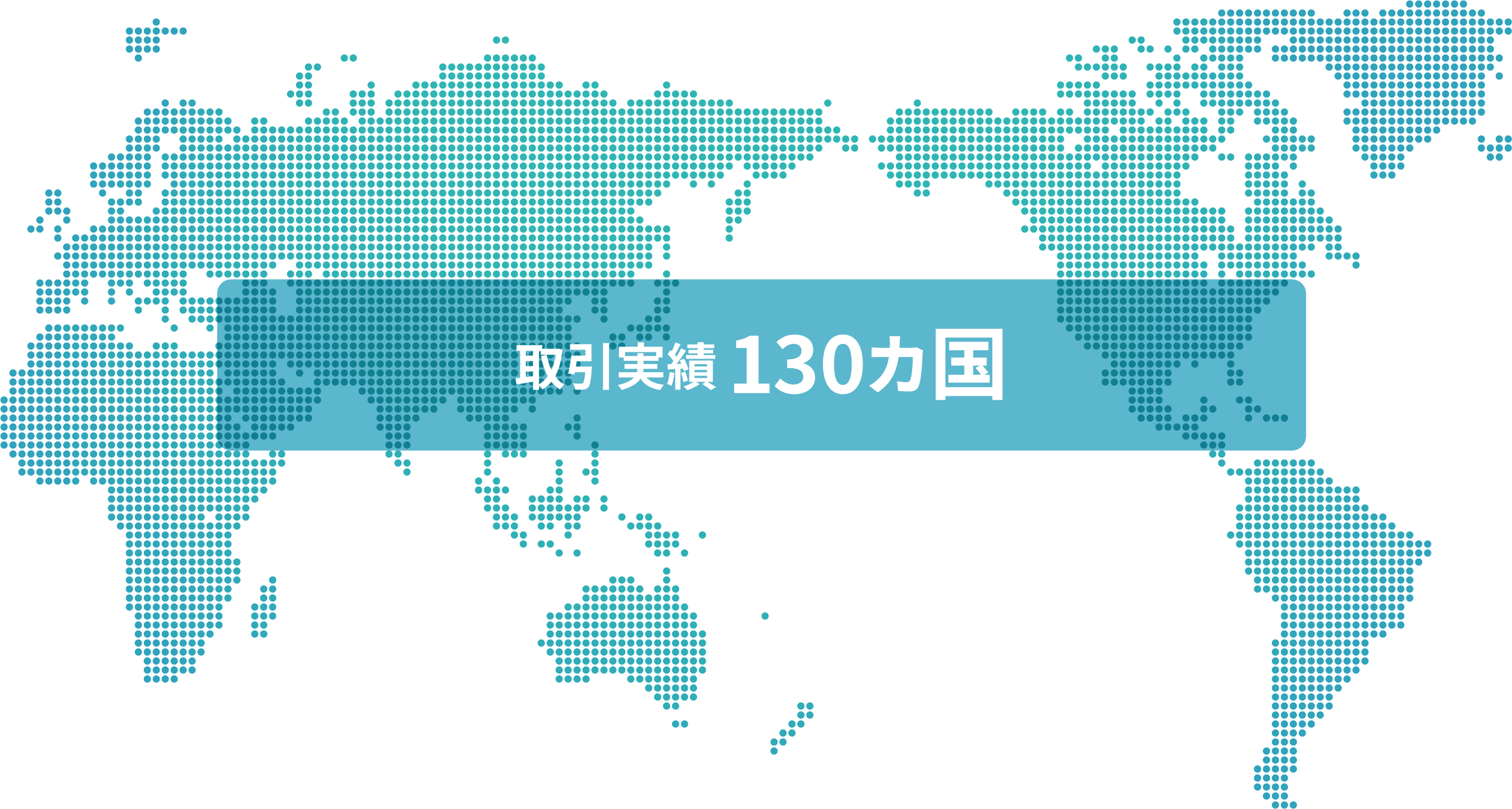 取引実績130ヵ国